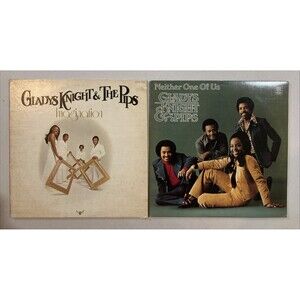 Gladys Knight & The Pips Vinyl Lp Lot Set Of 2 • Imagination, Neither One Of Us